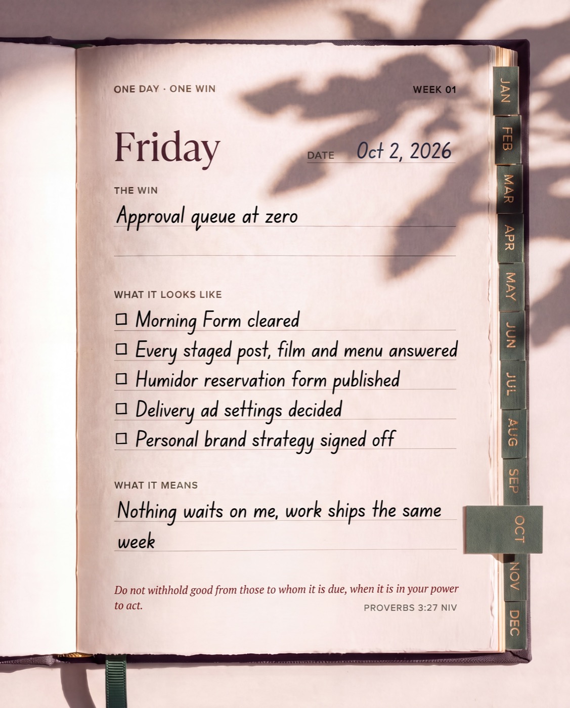 Friday page: Approvals